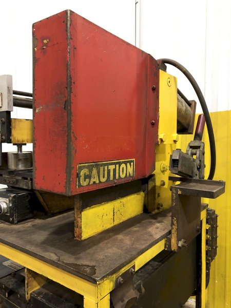 10&quot; x .080&quot; COIL JOINING TECH SHEAR BUTT END WELDER WITH MILLER ECONO TWIN HF WELDER: STOCK #19064