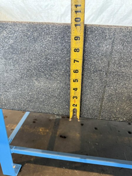 96&quot; x 48&quot; X 10&quot; GRANITE SURFACE PLATE W/ STAND. STOCK # 0881025.