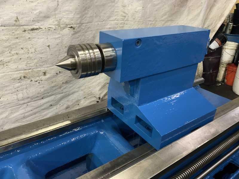 40"/56" X 160" GRUTZPE TIMEMASTER MODEL 4000/500 DOUBLE CHUCK ENGINE LATHE 5.75" HOLE: STOCK 11413