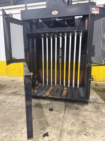 84" X 48" X 48" JV MFG MODEL #DXR-84 CRAM-A-LOT VERTICAL HYDRAULIC CARDBOARD BALER: YOBRO #24667