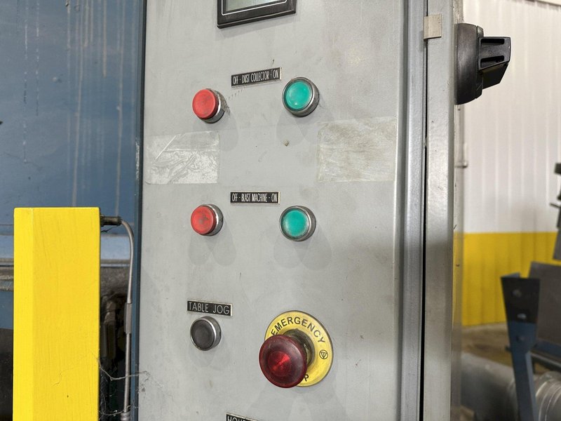 48&quot; TABLE VIKING MODEL #4812CT CONTINUOUS SHOT BLAST PARTS CLEANING SYSTEM, NEW IN 2017: STOCK #22469