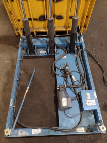 5,000 LBS X48"X 48" MAX MODEL #LPTT-UP-50-90 HYDRAULIC TILT UPENDER 90 DEGREE FLIP TABLE: YOBRO #25891