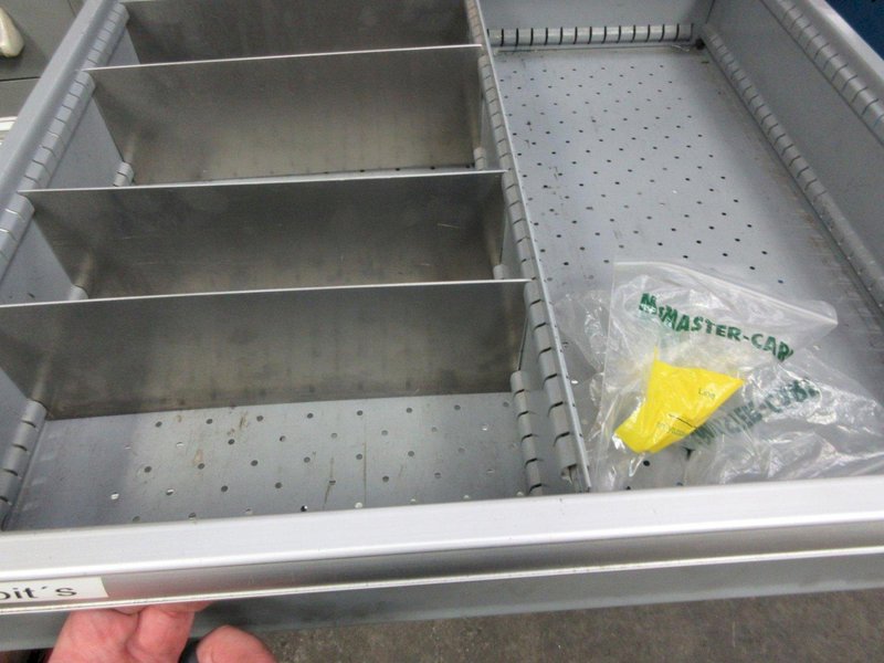 Lista Cabinet 9 Drawer with Die Springs / Bolts / Parts- Auction Item