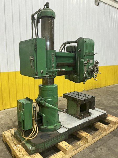 4' X 9' CARLTON MODEL #0A RADIAL ARM DRILL: YOBRO #25883