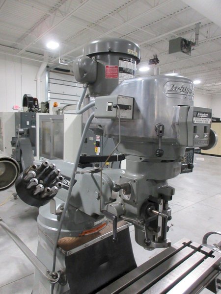 Bridgeport Series I Vertical Toolroom Knee Mill, Acu-Rite 2XD DRO, Vbl Speed, Power Table Feed- Auction Item