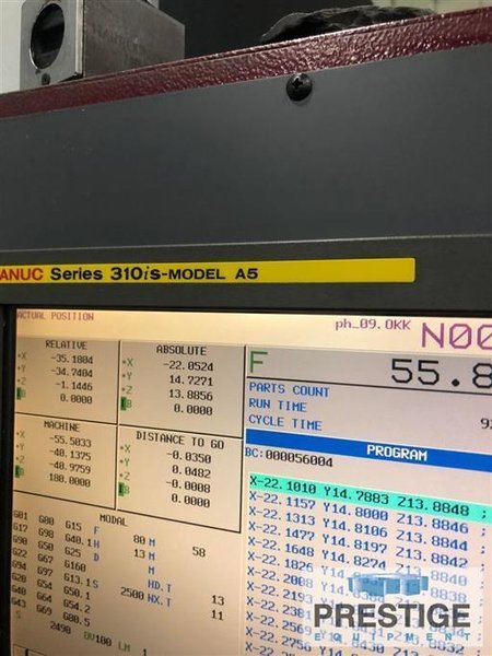 OKK HMC 1250S HORIZONTAL MACHINING CENTER