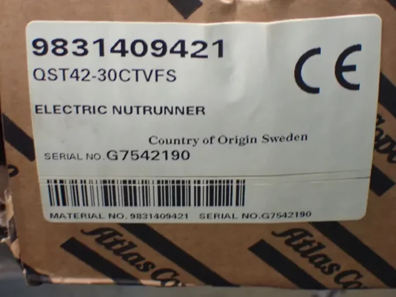Atlas Copco Electric Nutrunner - Qst42-30ctvfs
