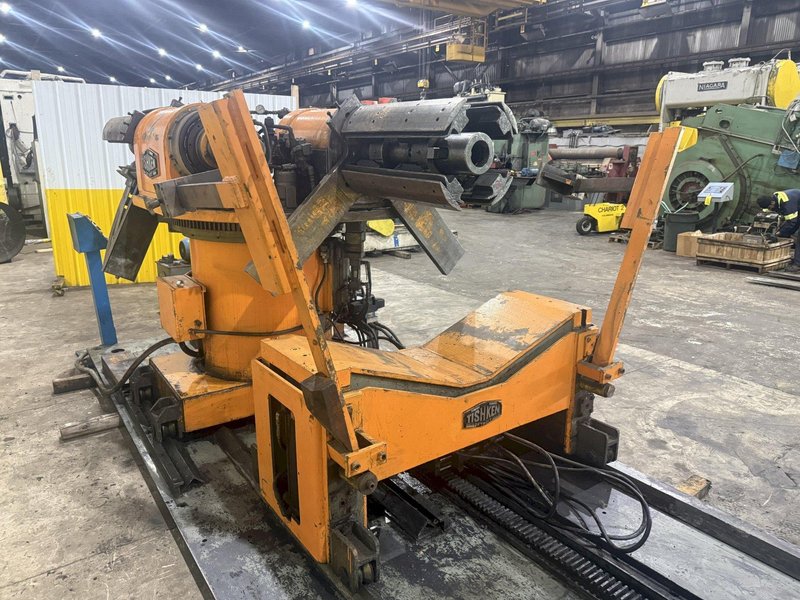 15,000 LB X 16" TISHKEN MODEL #HR-160 DOUBLE END REEL &amp; CAR: YOBRO #25253