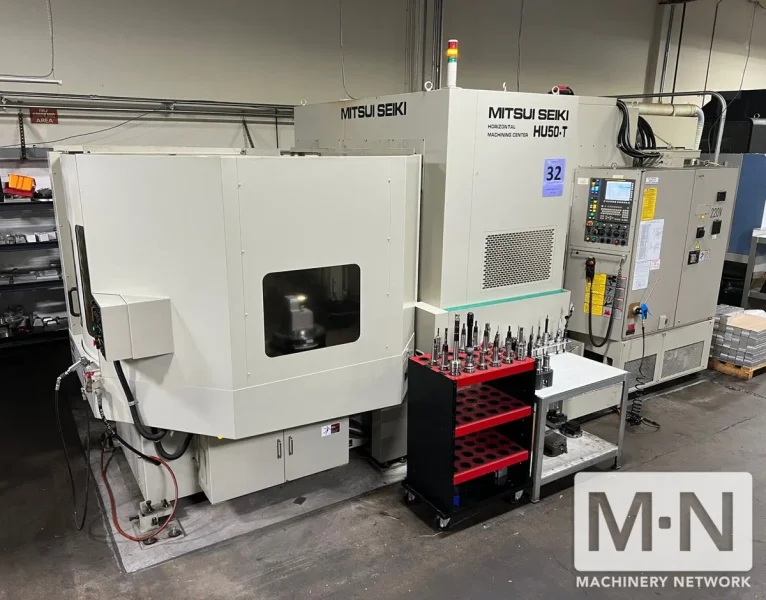 Mitsui Seiki HU50-T 5-Axis Table on Table CNC Horizontal Machining Center, 2017
