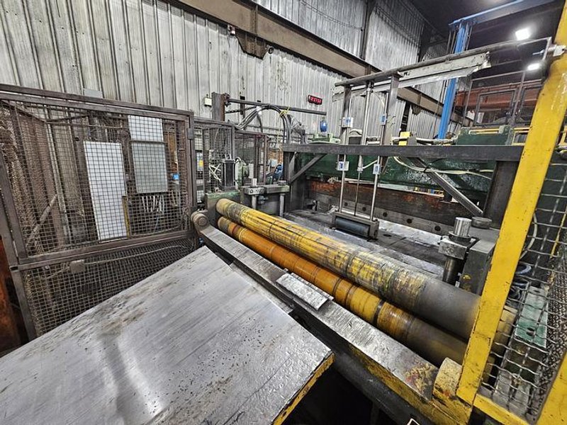 60” x .135” x 50,000 Lbs. Cincinnati/Herr-Voss Slitting Line. STOCK #0999625