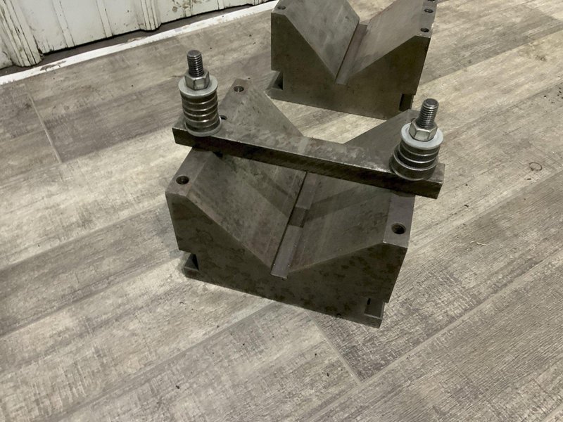 7" LONG X 7" OPENING PAIR OF V-BLOCKS: STOCK #81466