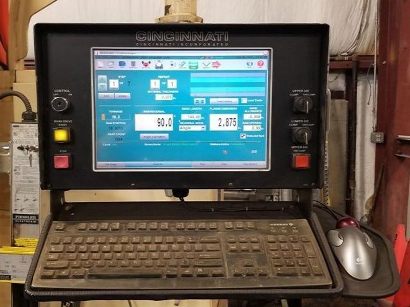 175 Ton x 12 ft, Used Cincinnati Hydraulic CNC Press Brake Model 175AF10