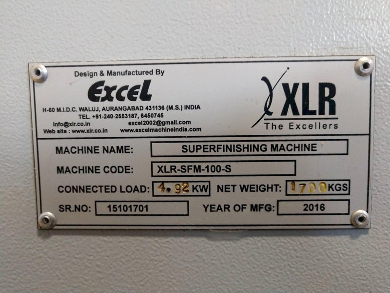 2016 EXCEL SUPER-FINISHER MODEL #XLR-SFM-100-S GRINDER WITH UDLY SLUDGE MASTER COOLANT SYSTEM: STOCK #11863