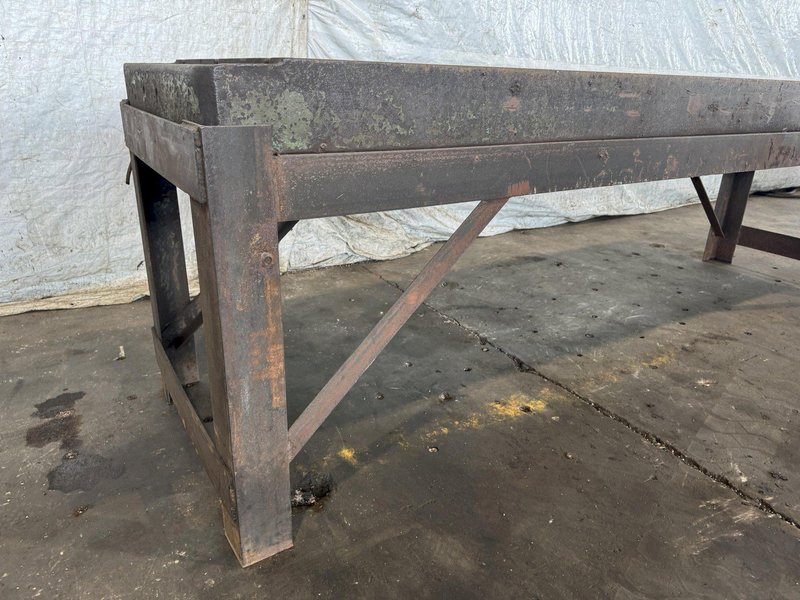 28&quot; WIDE X 84&quot; LONG T-SLOTTED TABLE WITH STAND. STOCK # 0344325