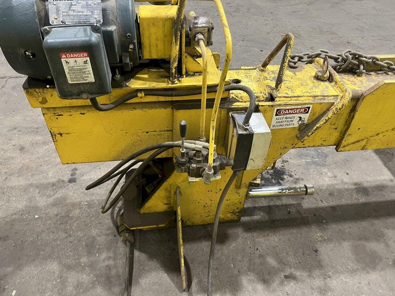 144&quot; WIDE HYDRAULIC CLAMPING FIT-UP TACKING PRESS, FOR WELDING I-BEAMS: STOCK #19478