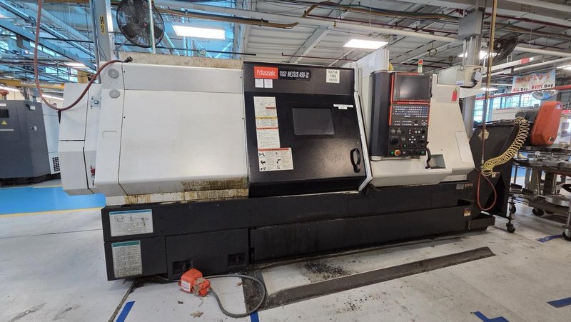 Mazak QTN 450-II CNC Turning Center;2006-Tool Setter, 24 Station Turret, Mist collector