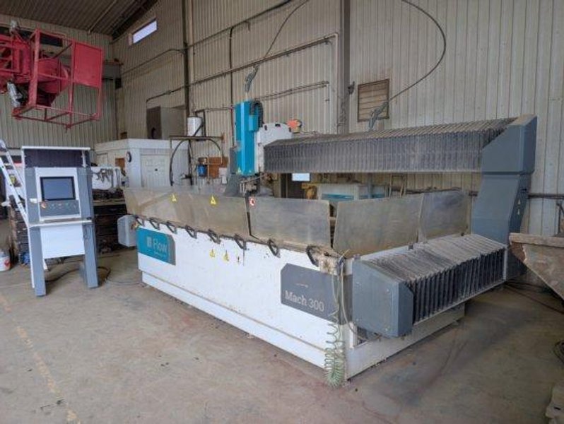 5′ x 10′ Flow Mach 300 Waterjet, 2019 – 60,000 PSI, 5 Axis