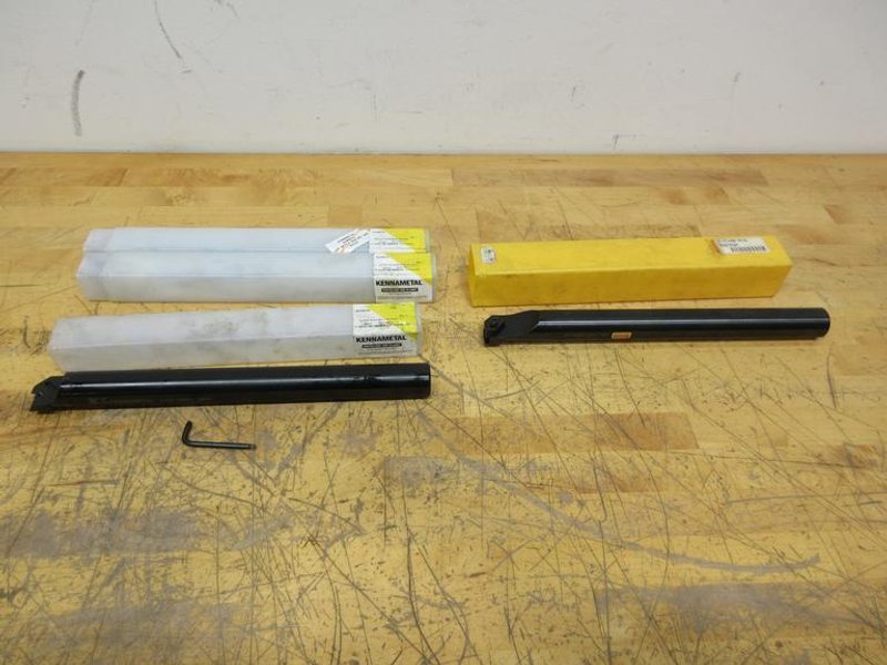 Kennametal/Sandvik 1.25"  x 14" Top Notching Inserted Boring Bars, (3) Kennametal A20-NER3, (1) Sandvik SI-CTLHOR-10143- Auction Item