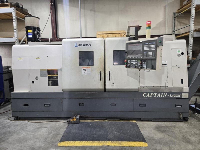 Okuma Captain L470M/1250 CNC Lathe, 2007 – Live Tooling, C- Axis