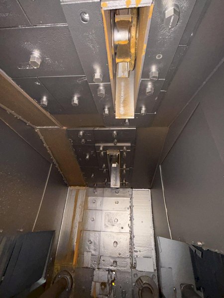 72" WIDE x 16" HIGH PANGBORN MODEL #ES1821-125 TOP &amp; BOTTOM PLATE SHOT BLAST MACHINE, WITH DUST COLLECTOR: YOBRO #25181