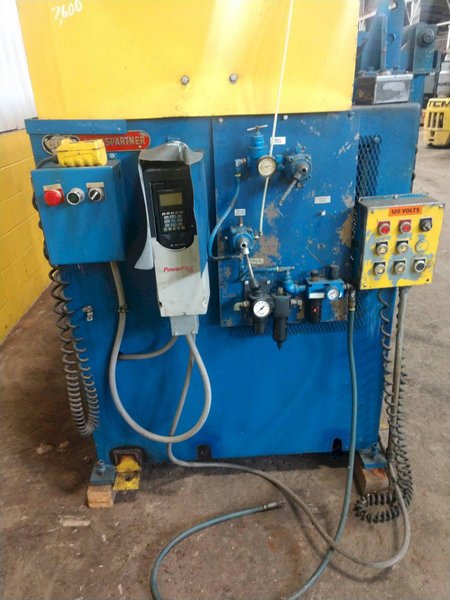 72" WIDE X .060" EGAN PRESS PARTNER  MODEL #S25-872 8 ROLL POWERED COIL STRAIGHTENER : STOCK #13907