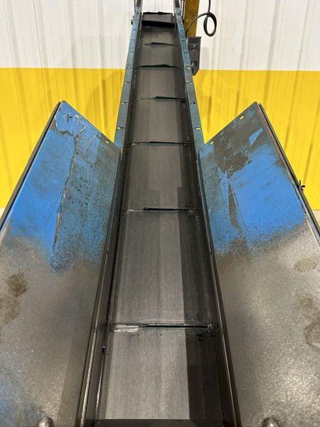 8&quot; WIDE X 6&#039; HIGH NEW LONDON ENG MODEL #500 MOTORIZED BELT INCLINED PARTS CONVEYOR: STOCK #20069