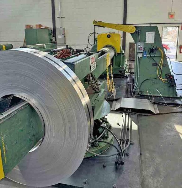 54" x 6.50" x 30,000# Stamco Slitting Line# 4057