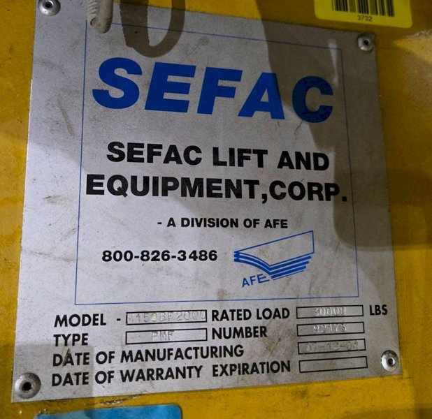 (4) 15 TON SEFAC MODEL #M120BF2000 MOBILE JACK LIFTS, 120,000 LBS TOTAL: YOBRO #23868