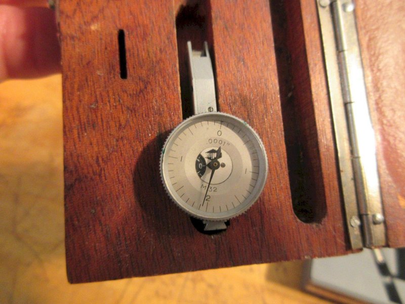 Scherr Tumico 1" Pressure Micrometer, Allina .0001" Dial Indicator, Federal .0001" x  .032"  Travel Indicator, Starrett No. 640-431 Dial Depth Gage- Auction Item