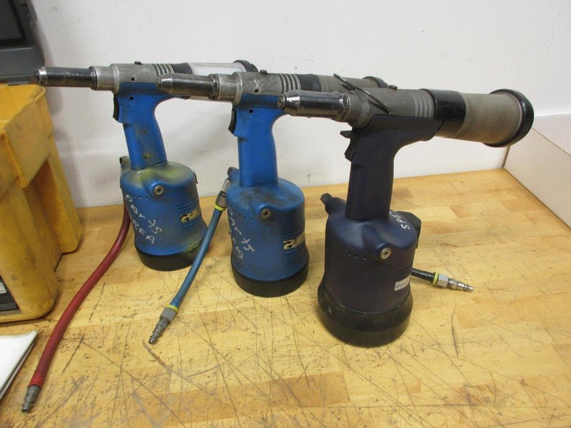 Avdel G3 Genesis Pneumatic Rivet Guns with Toolbox of Spare Parts, Manuals- Auction Item