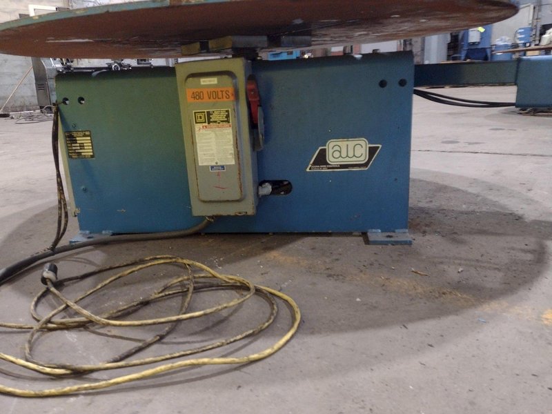 5,500 LBS X 48" AWC (ACCRA-WIRE CONTROLS) MODEL #F-200AF HORIZONTAL PALLET TYPE POWERED DE-COILER REEL: STOCK #19266