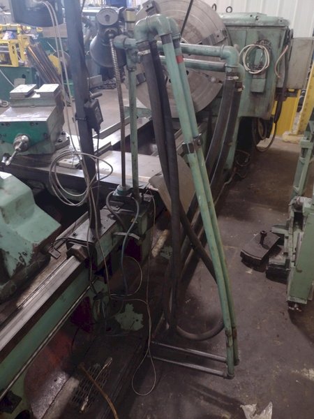 42" X 120" RYAZAN MODEL #1N65 HEAVY DUTY ENGINE LATHE 4.5" HOLE: STOCK #16472