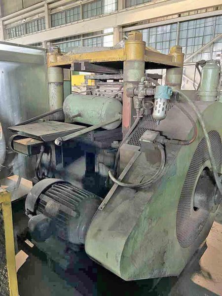 60–TON TISHKEN CUTOFF PRESS. STOCK # 1007125
