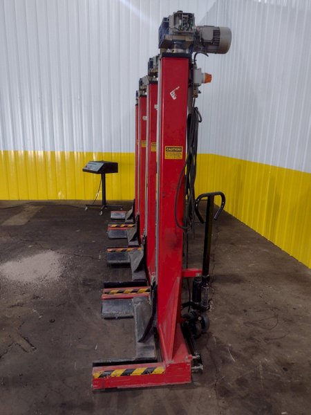 (4) 17,000 LBS EACH/68,000  LBS TOTAL EUROGAMMA  PORTABLE COLUMN LIFTS JACKS : STOCK #19497