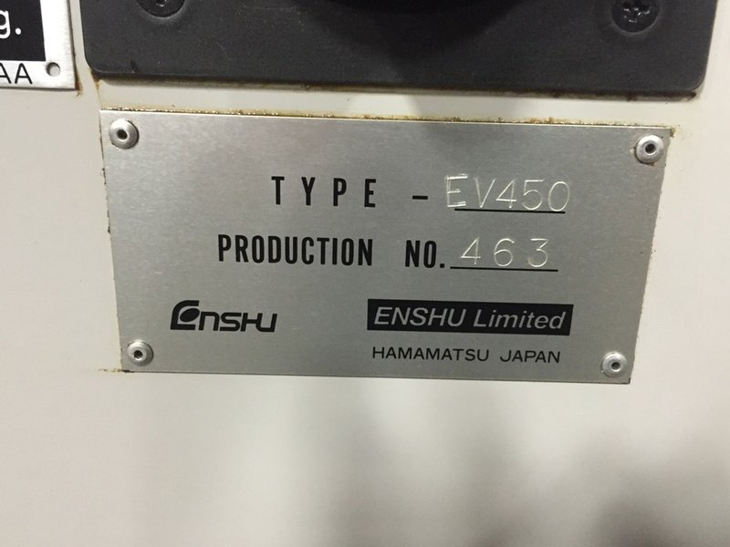 ENSHU MODEL EV450 3-AXIS VERTICAL MACHINING CENTER