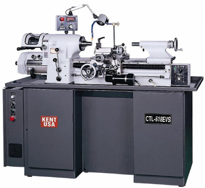 11" x 18" KENT USA CTL-618EVS PRECISION TOOLROOM LATHE - NEW