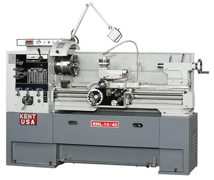 14" x 40" KENT USA RML-1440VT MANUAL PRECISION LATHE - NEW