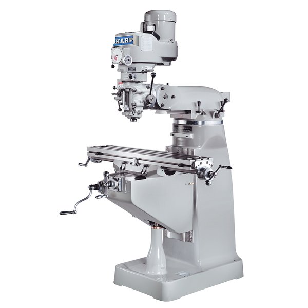 NEW 9&quot; x 50&quot; SHARP MODEL LMV-50 VERTICAL KNEE MILL 