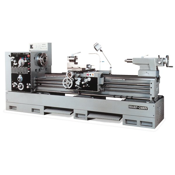 NEW 24" x 120" SHARP MODEL 24120V PRECISION ENGINE LATHE