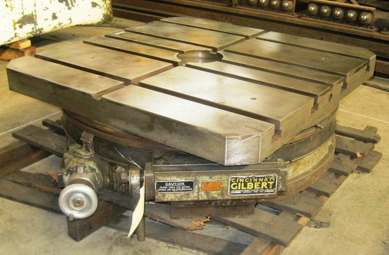 36&quot; x 36&quot; CINCINNATI-Gilbert Manual Rotary Table,