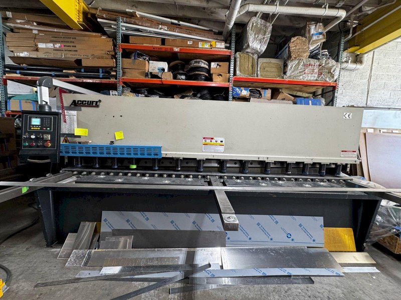 5/16″ x 10.5′ Accurl QC12Y 8 X 3200 Hydraulic Shear, 2015 – Videos Available
