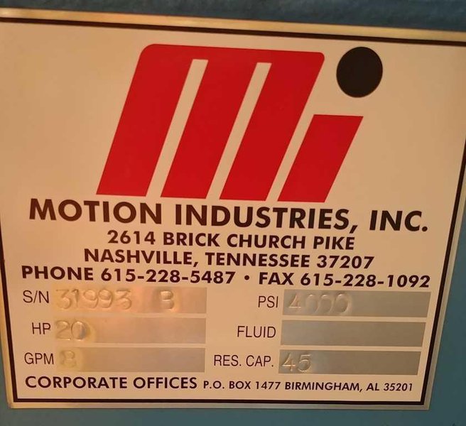 20 HP Hydraulic Power Unit