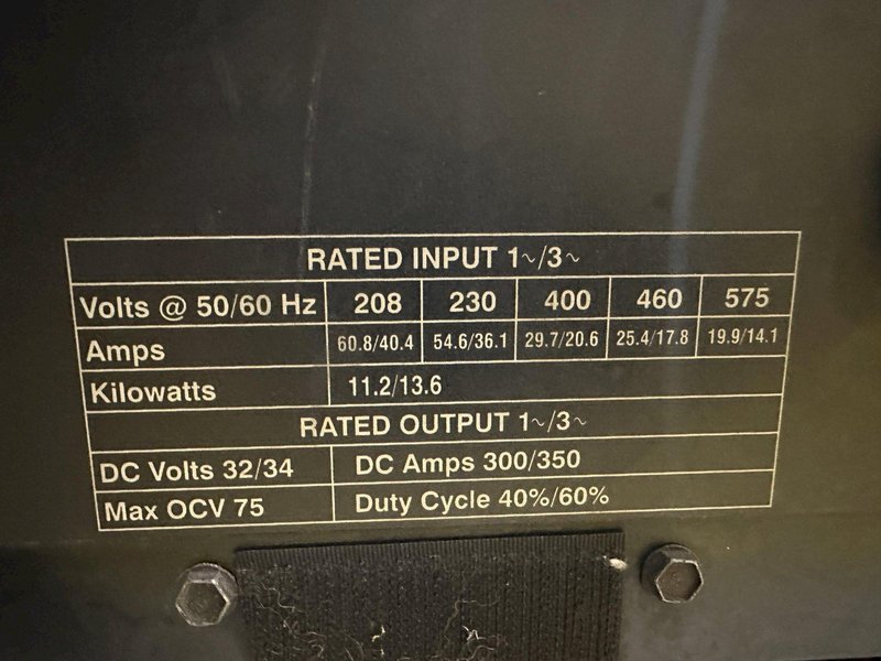 Miller MODEL #XMT 350 MPa Multiprocess Welder 907366: STOCK 22450