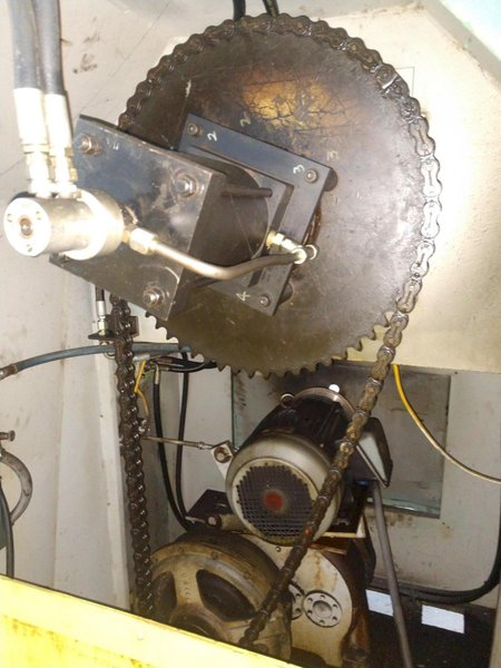 30,000 LB 15 TON X 36" SESCO MODEL #55-422 MOTORIZED UNCOILER COIL REEL: STOCK #14444