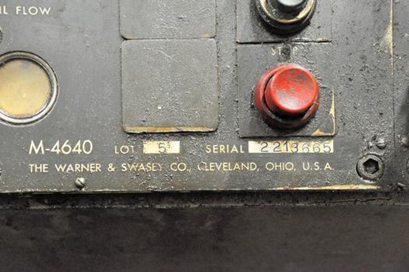 #4 WARNER &amp; SWASEY RAM TYPE TURRET LATHE:  STOCK #76433