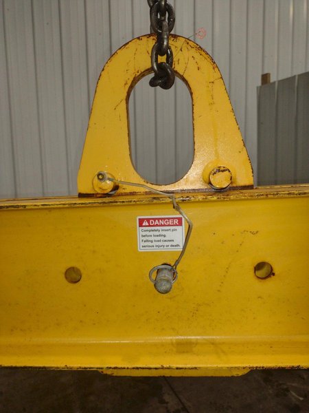 10,000 LBS X 128" X 10" CALDWELL MODEL #17-5-10 SPREADER BAR: YOBRO #24577