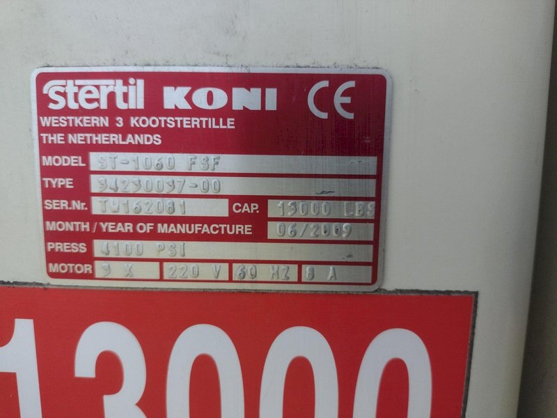 (4) 13,000 LBS STERTIL-KONI MODEL ST-1060 HEAVY DUTY MOBILE COLUMN LIFT JACKS: STOCK #23064