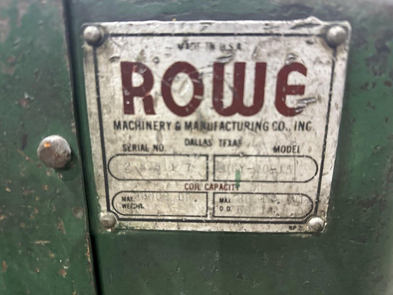 20,000 LBS ROWE MODEL #BCY-20-15 STAND ALONE POWERED TRANSFER COIL CAR: STOCK #22188