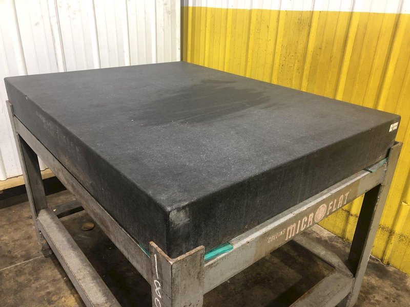 36&quot; x 48&quot; x 5.75&quot; COLLINS MICROFLAT BLACK SURFACE PLATE GRANITE TABLE: STOCK #18002