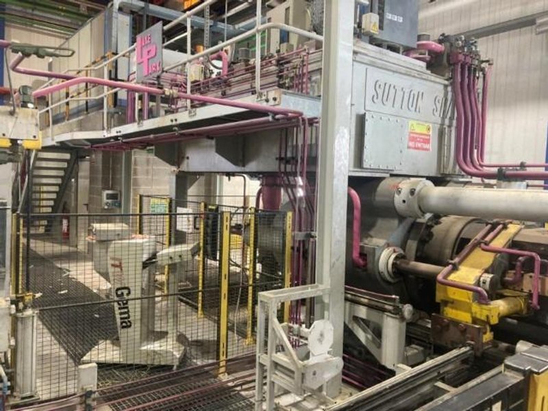 1370 MT SUTTON OIL HYDRAULIC DIRECT EXTRUSION PRESS (14123)